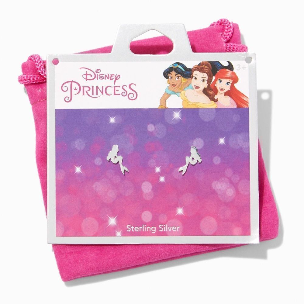 NWT Sterling Silver Disney Little Mermaid Earrings